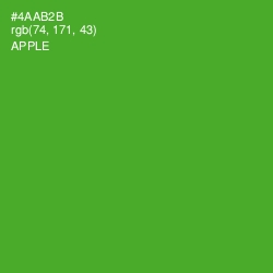 #4AAB2B - Apple Color Image