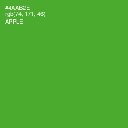 #4AAB2E - Apple Color Image