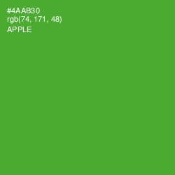 #4AAB30 - Apple Color Image