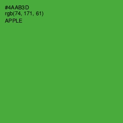 #4AAB3D - Apple Color Image