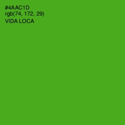 #4AAC1D - Vida Loca Color Image