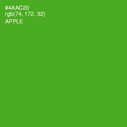 #4AAC20 - Apple Color Image