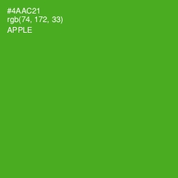 #4AAC21 - Apple Color Image