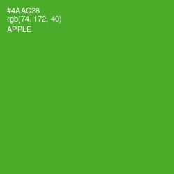 #4AAC28 - Apple Color Image