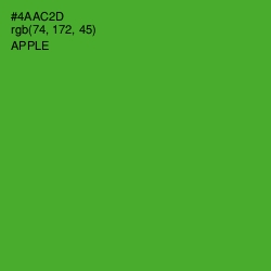 #4AAC2D - Apple Color Image