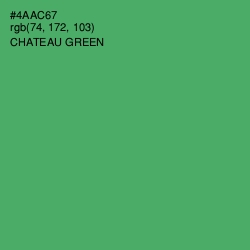 #4AAC67 - Chateau Green Color Image