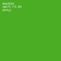 #4AAD24 - Apple Color Image