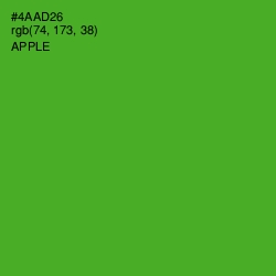 #4AAD26 - Apple Color Image