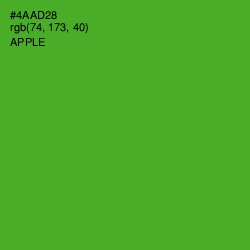 #4AAD28 - Apple Color Image