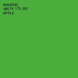 #4AAD3C - Apple Color Image