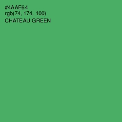 #4AAE64 - Chateau Green Color Image