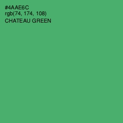 #4AAE6C - Chateau Green Color Image