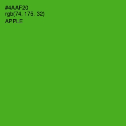 #4AAF20 - Apple Color Image