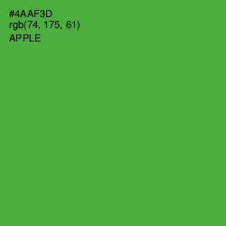 #4AAF3D - Apple Color Image