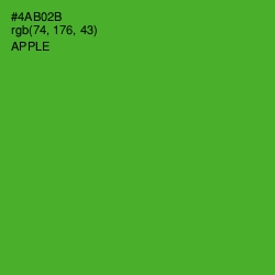 #4AB02B - Apple Color Image