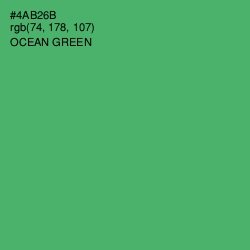 #4AB26B - Ocean Green Color Image