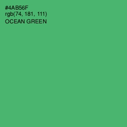 #4AB56F - Ocean Green Color Image