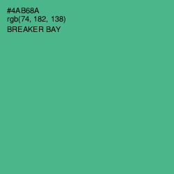#4AB68A - Breaker Bay Color Image