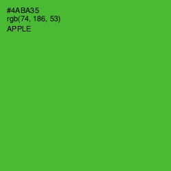 #4ABA35 - Apple Color Image