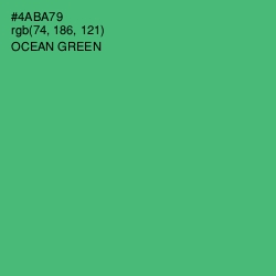 #4ABA79 - Ocean Green Color Image
