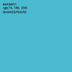 #4ABAD1 - Shakespeare Color Image