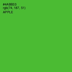 #4ABB33 - Apple Color Image