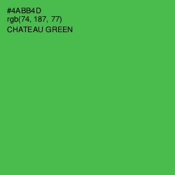 #4ABB4D - Chateau Green Color Image