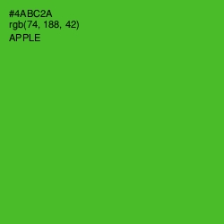 #4ABC2A - Apple Color Image