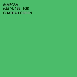 #4ABC6A - Chateau Green Color Image