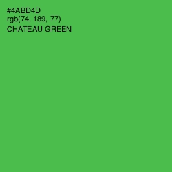 #4ABD4D - Chateau Green Color Image