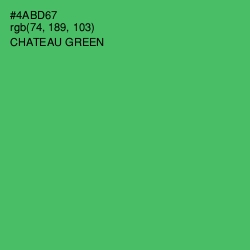 #4ABD67 - Chateau Green Color Image