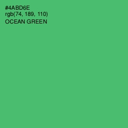 #4ABD6E - Ocean Green Color Image
