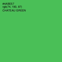 #4ABE57 - Chateau Green Color Image