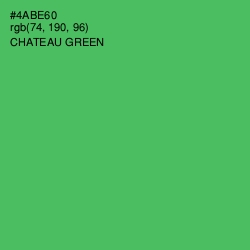 #4ABE60 - Chateau Green Color Image