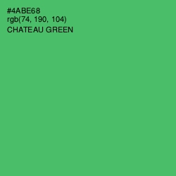 #4ABE68 - Chateau Green Color Image