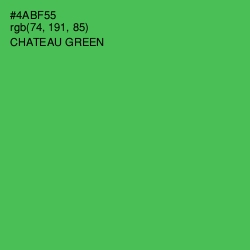 #4ABF55 - Chateau Green Color Image