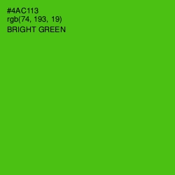 #4AC113 - Bright Green Color Image