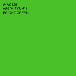 #4AC129 - Bright Green Color Image