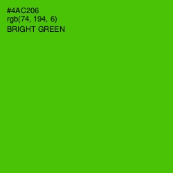 #4AC206 - Bright Green Color Image