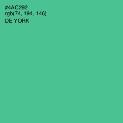 #4AC292 - De York Color Image