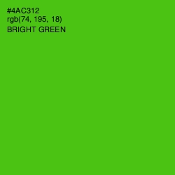 #4AC312 - Bright Green Color Image