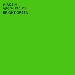 #4AC514 - Bright Green Color Image