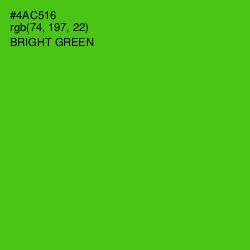 #4AC516 - Bright Green Color Image