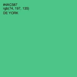 #4AC587 - De York Color Image