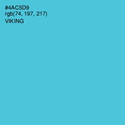 #4AC5D9 - Viking Color Image