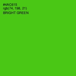 #4AC615 - Bright Green Color Image