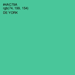 #4AC79A - De York Color Image