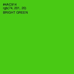 #4AC914 - Bright Green Color Image