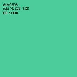 #4ACB98 - De York Color Image