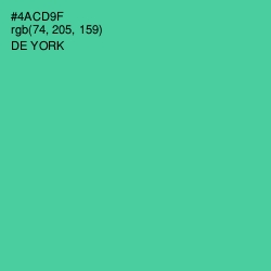 #4ACD9F - De York Color Image